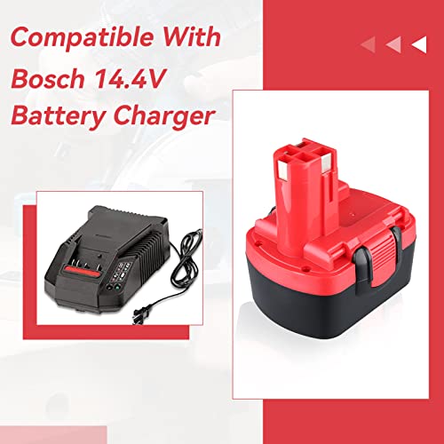 Vanon 2Pack 14.4V 3.6Ah Bat140 Ni-Mh For Bosch 14.4V Battery Bat038 Bat040 Bat041 Bat159 Compatible With Bosch 14.4V Cordless Power Tools #TOP2