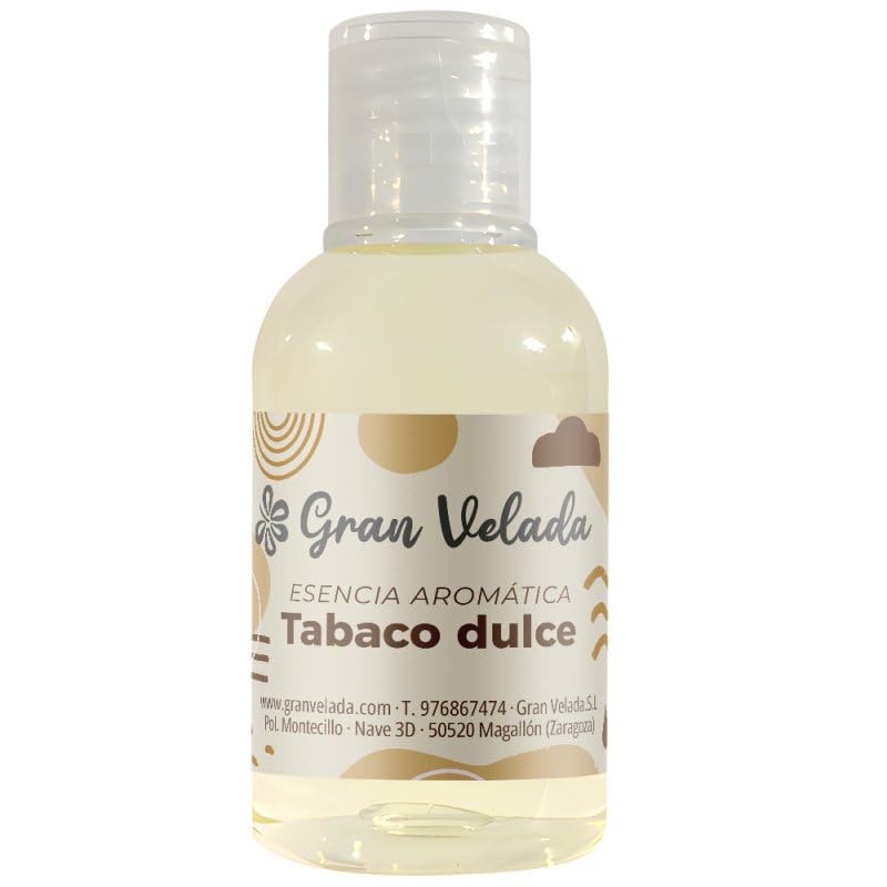 Gran Velada - Esencia de Tabaco Dulce 250 ml | Aroma Envolvente con Notas de Vainilla y Cacao | Fragancia Premium para Velas, Jabones y Cosmética DIY