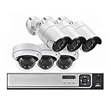 Kit de seguridad CCTV 4K de 8 canales. Protección premium for el hogar con claridad 4K. Supervise su propiedad con cámaras IP POE 4K, NVR de 8 canales, detección de movimiento, grabación de audio y durabilidad en exteriores for una vigilancia confiable.