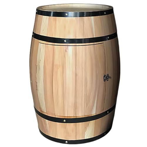 Armoire à vin en chêne avec rangement en bois massif et porte de sécurité