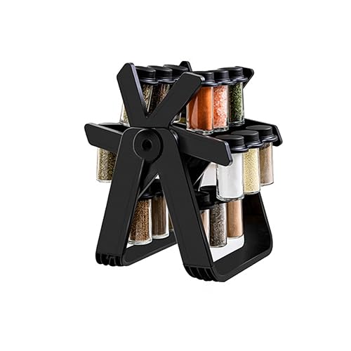 Estante giratorio para especias para condimentos, botellas de noria, tarros de especias para accesorios de cocina.