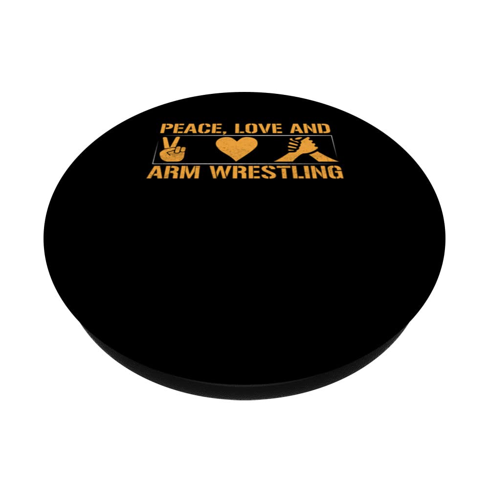 Peac Arm Wrestling - Hand Wrestling Champion Arm Wrestler PopSockets Swappable PopGrip, Black - Image 2