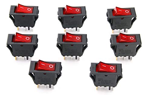 Ruofeng Rocker Switches 3 Pin Mini On Off Spst Ac 15A/250V 20A/125V Pack Of 10 #TOP2