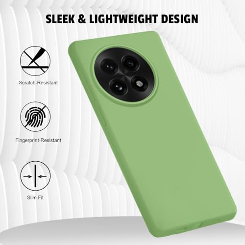 Image of LIRAMARK Liquid Silicone Soft Back Cover Case for OnePlus 13 /1+13 5G (Mint Green)