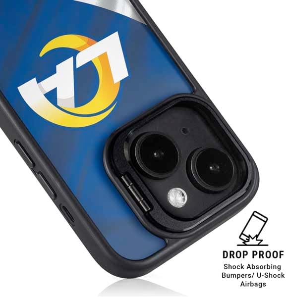 Skinit Kickstand Phone Case Compatible with iPhone 15 Plus - Officially Licensed NFL Los Angeles Rams Design