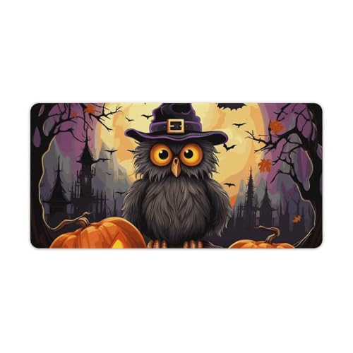 Tapis de souris de jeu XXL Halloween avec LED et base antidérapante