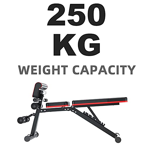 ilbcavne Oefenbank Verstelbare, Heavy Duty Weight Bench Utility Workout Bank Met Preacher Pad Voor Thuis Gym, 550 LBS Capaciteit - Image 6