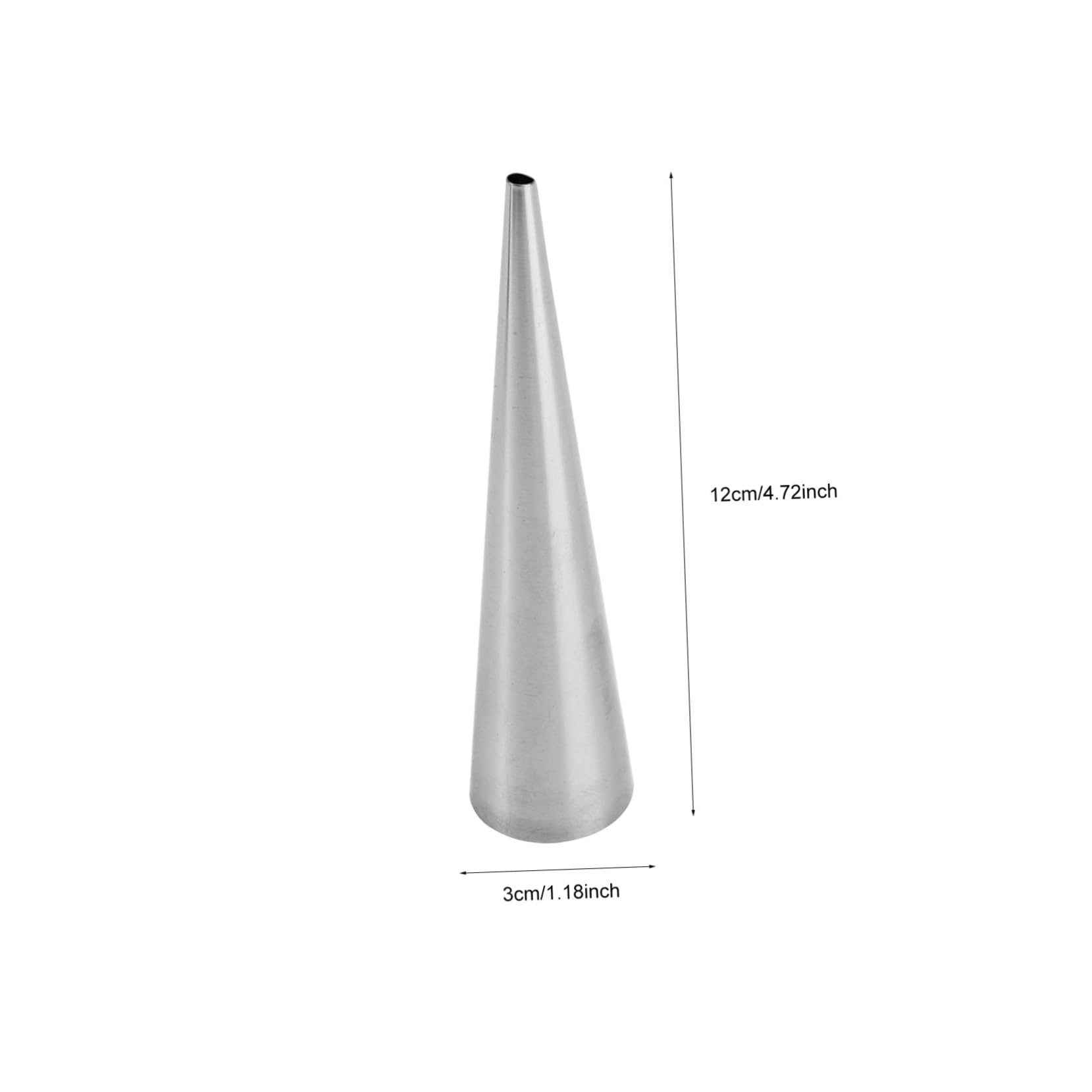 OFFSCH 16pcs Stainless Steel Cone Pastry Molds Large Cream Horn Tubes for Baking Reusable Conical Baking Tools for Cannoli and Pastry Cream and Easy to