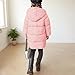 AOREUGL Girls Winter Coats Heavyweight Thicken Long Puffer Jacket Zip Up Quilted Outwear Coat With Pockets Size 2-11 Years Pink girls fashion Size 2-3