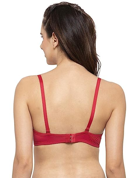 Image of Brachy Women's Every Day's Padded Underwired Demi Cup Bra T Shirt Padded Underwired Pushup Bra 85% Poly Cotton, 15% Elastane