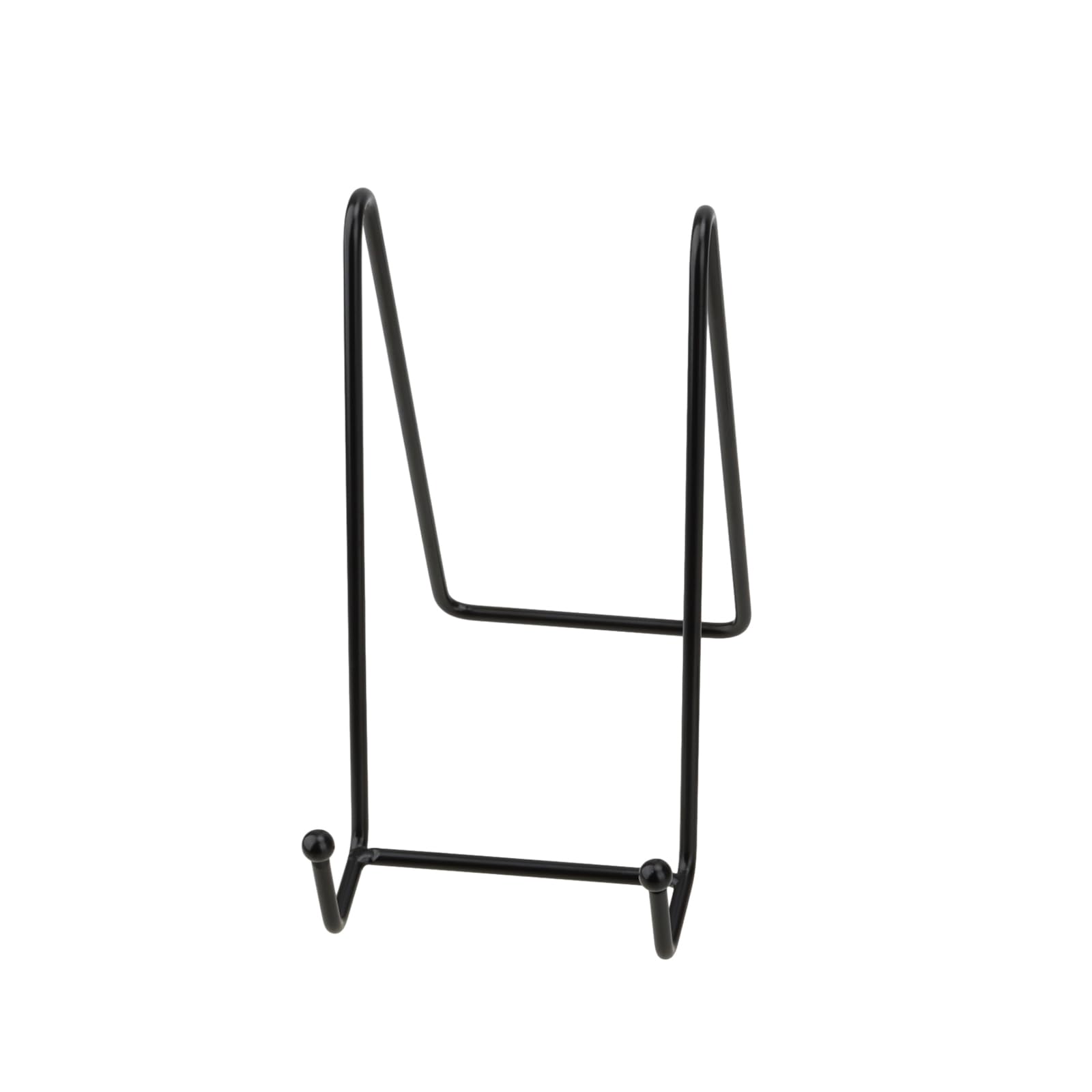 12 Pezzi Supporti per Piatti in Metallo, Porta Piatti da Esposizione 4 Pollici, Supporto per Riviste, Foto, Piatti, Carte, Segnatavolo Matrimonio (Nero)