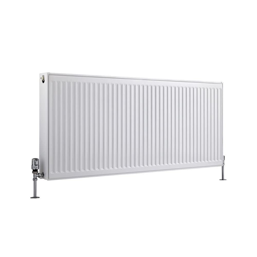 Milano Compact White Type 11 Horizontal Single Panel Convector Radiator - 600mm x 1800mm