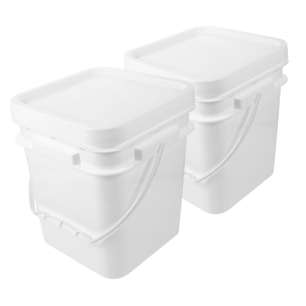 Ciieeo 2 Cubos De Pintura De Plástico Tapa Contenedor Vacío para Almacenar Multifuncional