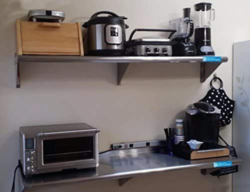 Metal Shelf | Stainless Steel Wall Mount Nsf Shelving For Commercial Restaurant, Kitchen, Laundry Room, Food Truck #TOP2