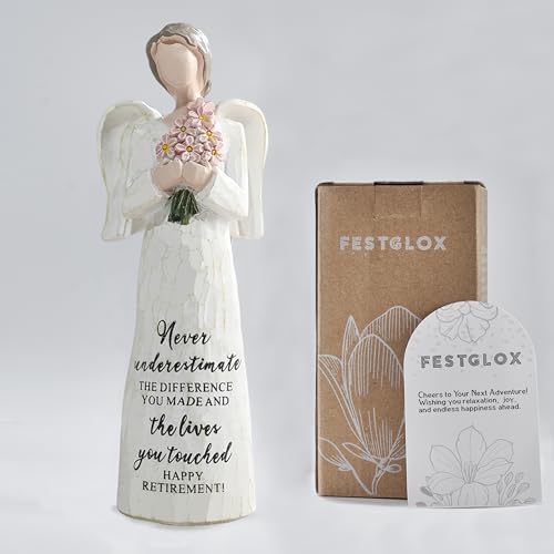 FESTGLOX Retirement Gifts for Women, Happy Retirement Gift for Female Nurse Teacher Friends, 5.3
