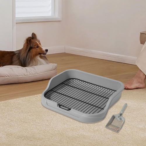 Support pour tapis de chiot anti-fuite avec bac à litière résistant