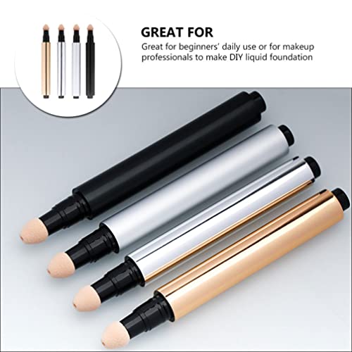 Beaupretty 4Pcs Empty Concealer Tube Small Liquid Foundation Tube 3Ml Concealer Dispenser Empty Concealer Pressing Pen Bb Cream Tube For Cosmetic Makeup Container #TOP4