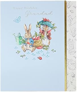 UK Greetings Peter Rabbit Birthday Card for Grandad - Cute Birthday Card for Grandad - Grandad Birthday Card - Happy Birthday Grandad, Multi, (723649-0-1)