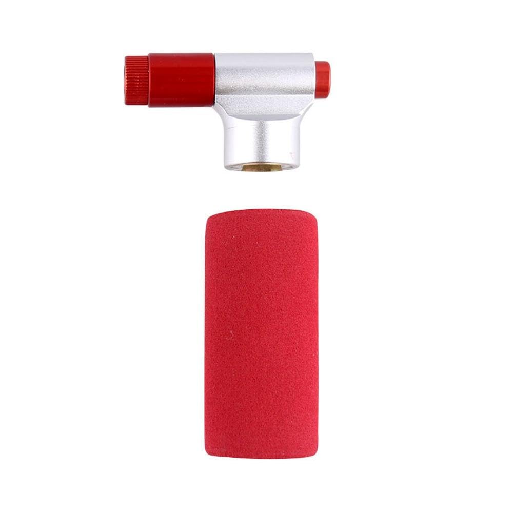 Pompa di gonfiaggio CO2 per bicicletta con guaina in spugna, pompa ad aria per pneumatici da bici adatta per valvole Presta e Schrader, accessori per pompa per pneumatici per mountain bike