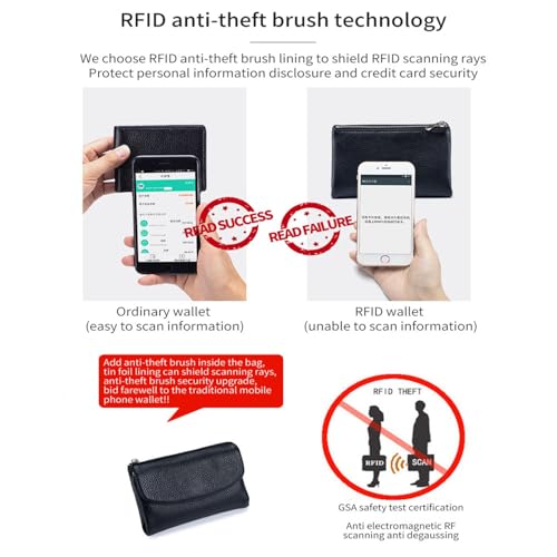 Joyfullygo Wallet, Unisex Pebble Leather Wallet, 2025 New Genuine Leather Coin Purse with Credit Card Holder, 5.3In Short Coin Holder & Cash Slots, Small Wallets for Men & Women (#13)4