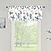 poefun Valances for Kids Bedroom Windows Baby Nursery Toddler Boy/Girl/Childs/Playroom/Toy Room -Rod Pocket Trees Printed Short Curtain Valance for 1 Panel 52x18 Dusty Blue