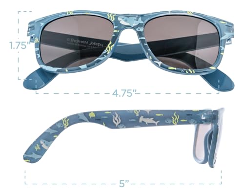 STEPHEN JOSEPH, Toddler Sunglasses, Kids Classic Sunglasses for Girls and Boys, Shark2