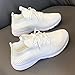 Soft Knit Lace Up Sneakers for Women All Day Comfort Non Slip Casual Lightweight Footwear with Arch Support for Gym Travel Commute Errands Weekend Outings Daily Fashion Spring Outdoor Wear Beige
