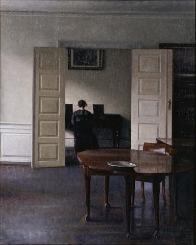 Cuadro de lienzo de Vilhelm Hammershøi ideal para decorar paredes de dormitorios