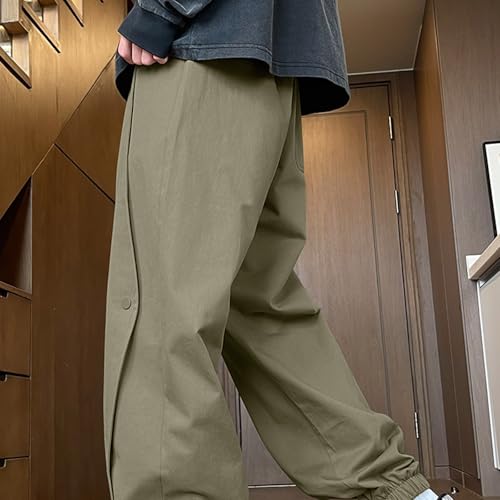 Boys Cargo Pants Casual Drawstring Elastic Wasit Trousers Soft Comfy Lounge Hiking Pants for Kids 9-17 Years3