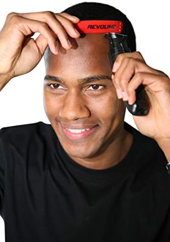 RevoLine Hairline Lineup Tool - Haircut Guide - Hair Shaping Template and Edge Up Shaving Kit - Grooming Set - Used w Clippers or Trimmers - Barber Supplies