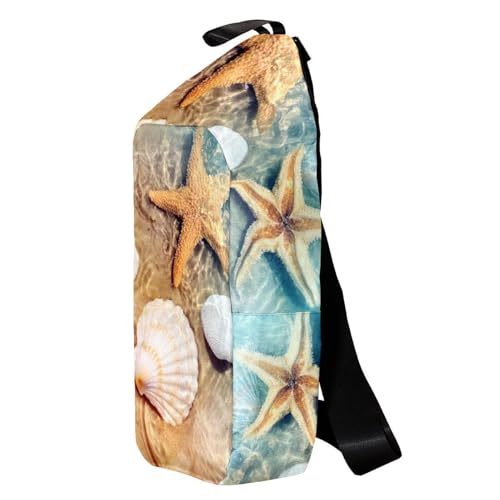 Sac à dos à bandoulière étoile de mer pour homme et femme, sac de plage multicolore 36cm - 3