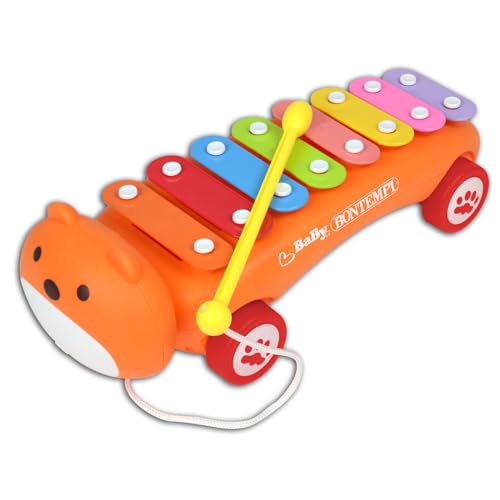 Bontempi | BabyMelody: Xilofono con Ruote per Piccoli Musicisti in Movimento, 340x135x120 mm