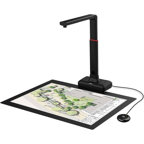 Image of S21 Overhead Scanner, A2 Document Scanner for Large Format Documents & Books, 23MP High Resolution, OCR Text Recognition, Auto-Flatten & Fingerprint Removal Technologies