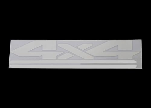 Miniatura 7 de iJDMTOY Juego de 2 calcomanías de vinilo de 17 x 4 pulgadas con acabado blanco brillante de 4 x 4 pulgadas, compatible con camión, SUV, todoterreno,