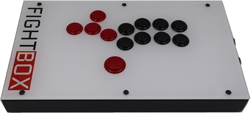 FightBox F4-PC Controlador de juego Arcade Fight Stick sin palanca con todos los botones, Compatible con PC/PS3/Switch