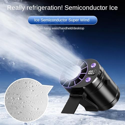 Ventilador personal recargable USB: mini ventilador de cuello portátil ajustable 6