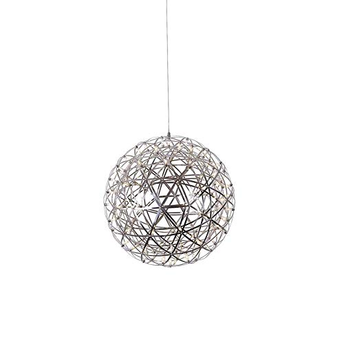 VinDeng Retro Boules Boule d'allumage LED Suspension luminaire,5W Feu d'artifice Métal Lustre Décoration Plafonnier Pour Restaurant Café Bar pub-20CM Blanc Froid