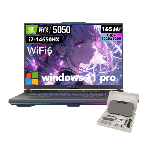 Image of ASUS ROG Strix G16 (2026) Gaming Laptop, 16 inch FHD+ 16:10 165Hz Display, Intel Core i7-14650HX, NVIDIA GeForce RTX 5050 GPU, 64GB DDR5 RAM, 2TB SSD, Wi-Fi 7, Win 11 Pro, Backlit Keyboard & Accessories