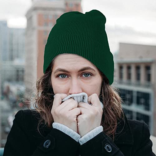 Image of ZOORON 1&2 Pack Beanie for Men Women Slouchy Beanie Hats Winter Knit Caps Soft Ski Hat Unisex