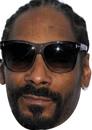 FoxyPrinting Snoop Dog Celebrity Face Party Face Fancy Dress
