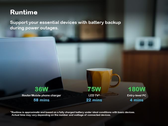 Image of Back-UPS BX600C-IN 600VA / 360W, 230V, UPS System, an Ideal Power Backup & Protection for Home Office, Desktop PC & Home Electronics