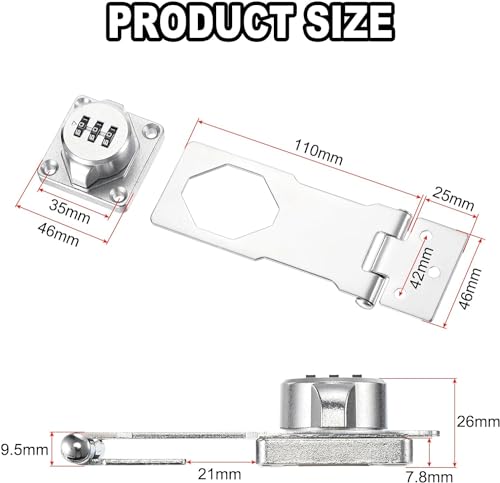 pasador para puerta con candado marca Slzhds (2)