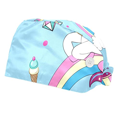 Casquette pour hommes femmes avec motif de crème glacée et bandeau anti-sueur