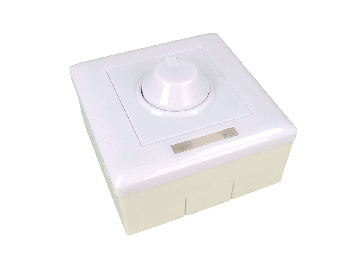 LEDLUX CL1803 LED Dimmer 0-10 V 220 V con rueda y mando a distancia infrarrojos Caja 86 x 86 incluida
