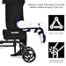 Knee Scooter Pad Cover, Comes With 2'' of Highly Resilient Memory Foam, Soft and Comfortable Knee Scooter Cushion, Removable Memory Foam, Machine Washable Cloth Cover, Fits Any Knee Scooter （Black）