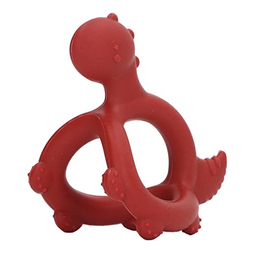 Juguete de Dentición Infantil, Silicona para Bebés Telicero Tomacier de Juguete Topicador de Entrenamiento Sensorial Reducir los Dedos de los Dedos para el Recién Nacido (WINE RED)