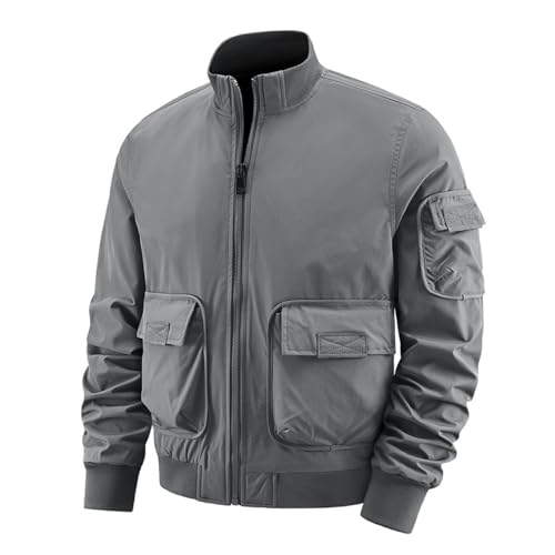 Veste militaire homme coupe-vent tactique bomber cargo à manches longues
