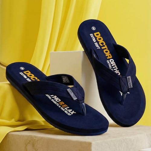 Image of DOCTOR EXTRA SOFT Thong Arch Support Ortho Slippers for Women|Orthopedic Diabetic & Stylish|Lightweight Comfortable & Casual|Pregnancy Anti-Skid Bedroom Daily Use House Flip-Flops Ladies & Girls D-15