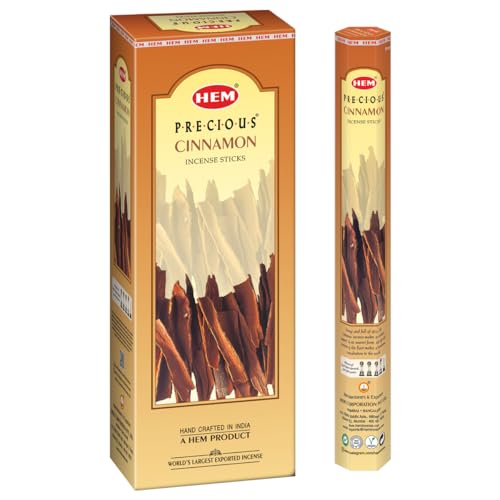 Varilla de incienso hexagonal de canela, 6 paquetes x 20 varillas = 120 varillas