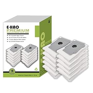 E-HAO 10 Pack Staubsaugerbeutel für alle iRobot Roomba, Roomba Combo Serie